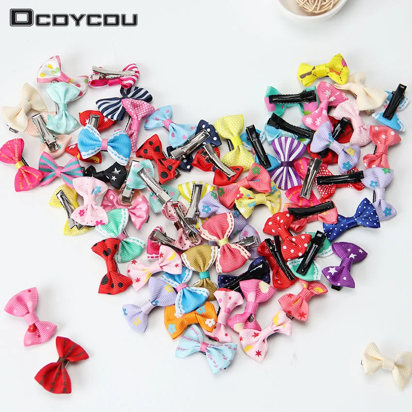 

20PCS Colorful Bow Hairpins Hair Barrettes Children Accessories Cute Baby Girls Headwear Hair Clip
