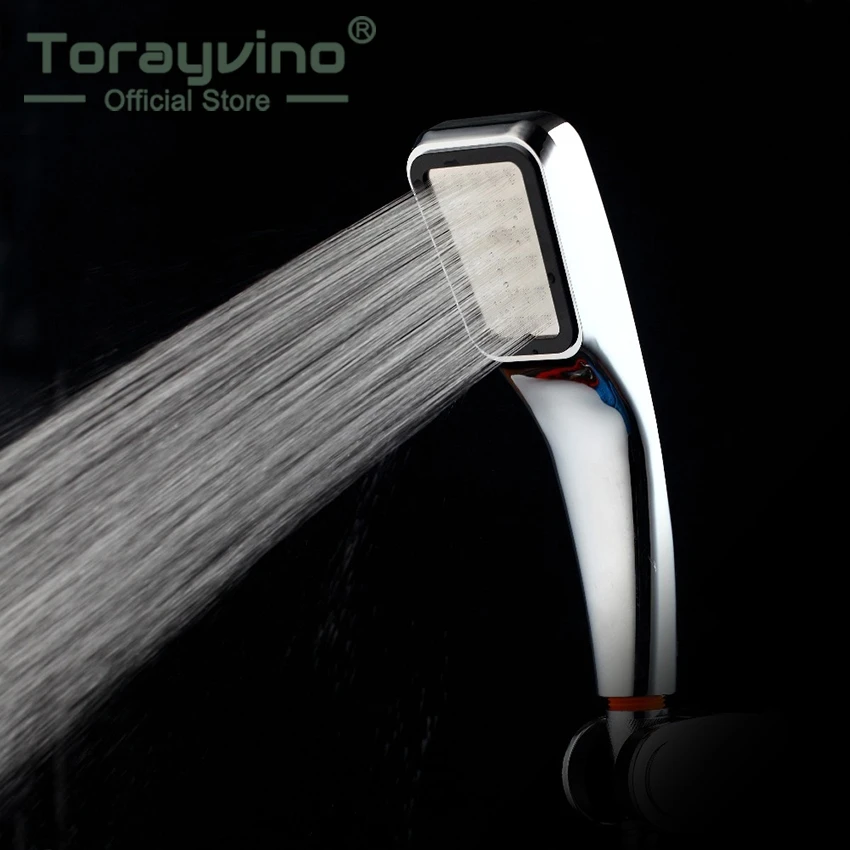 

Torayvino RU Water Pressure Shower Head Water Saving Showers Square Pressurized Shower Shower Head Sprinkler Temperature Sensor