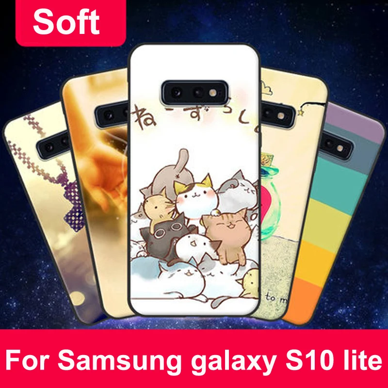 

Чехол для Samsung galaxy S10 lite, мягкий силиконовый чехол из ТПУ с мультяшным рисунком для Samsung S10lite, защитный чехол для S 10 lite, чехол