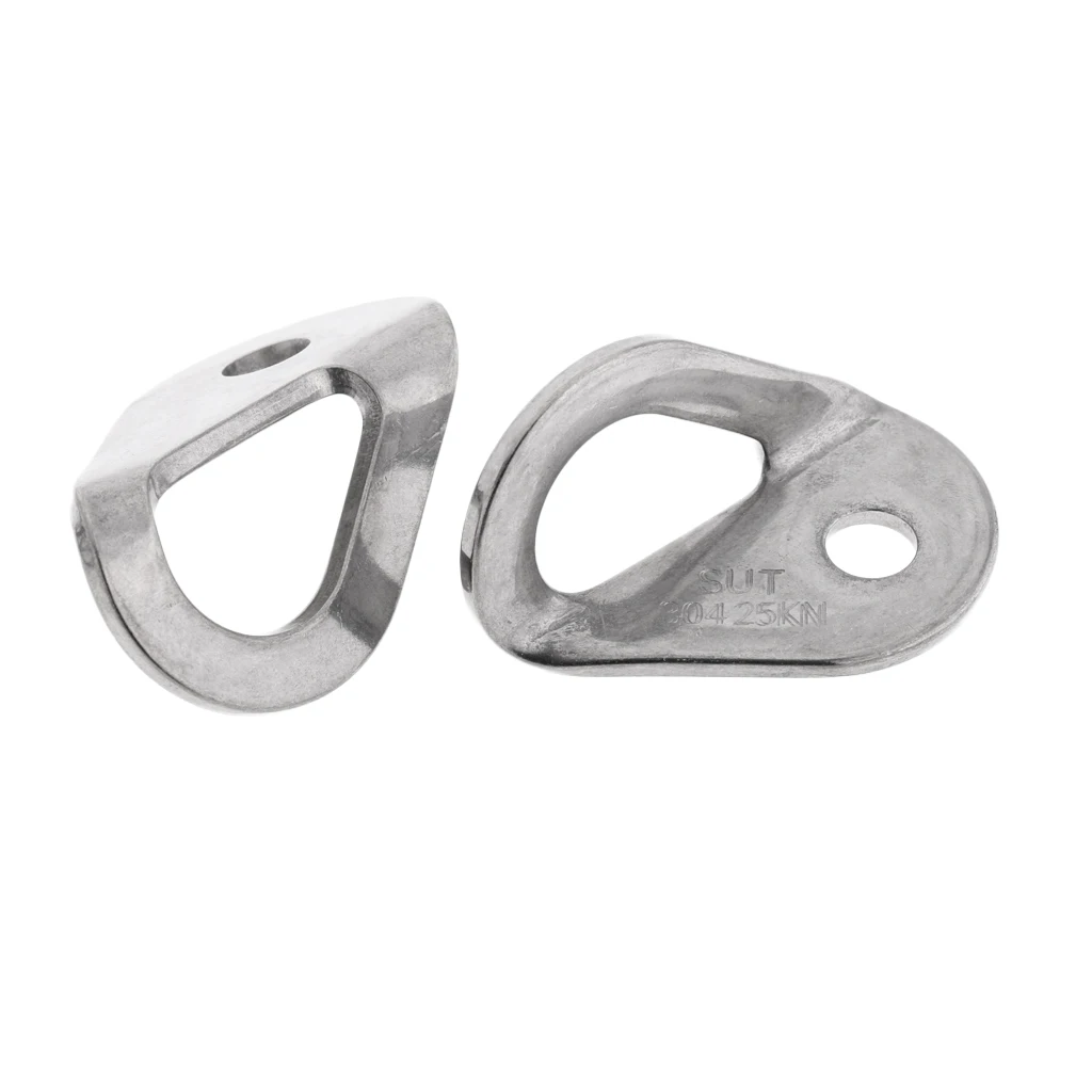 5 Pieces 3/8 Inch Stainless Steel Climbing Anchor Point Bolt Hangers 10mm 25KN 5600lb | Accessories
