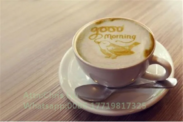 Кофейный принтер с Wi Fi подключением работающий от телефона одним набором