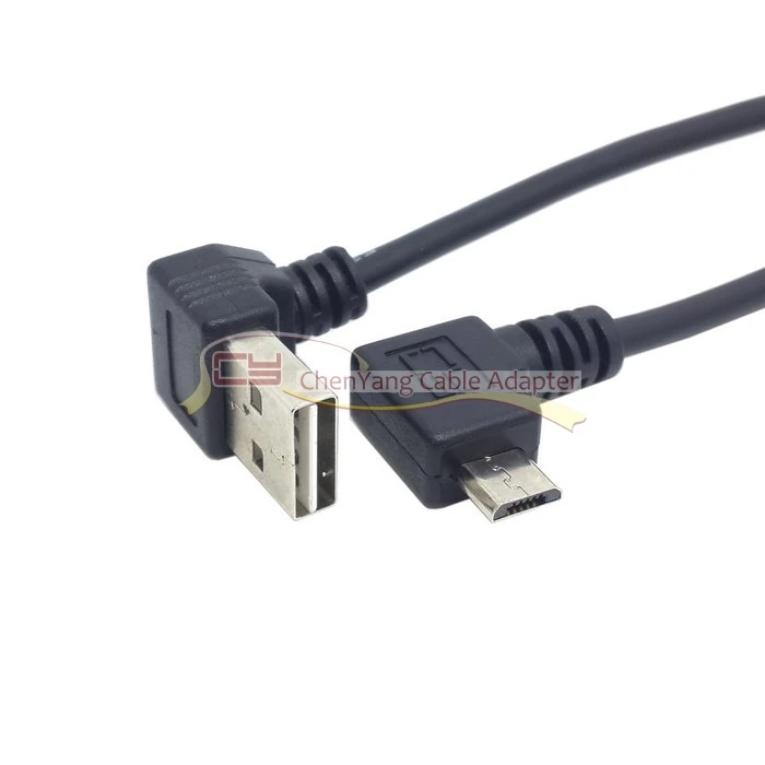 Кабель двусторонний с двумя штекерами USB 2 0 и углом 90 градусов 25 см | Компьютеры