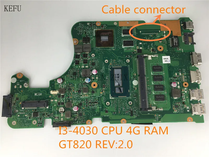 Материнская плата KEFU для ноутбука ASUS X555LN X555LD X555LA F555L версия 2.0 4G RAM GT820M графическая