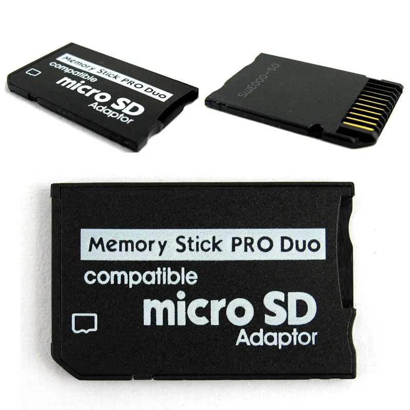 

Micro SD SDHC TF to Memory Stick MS Pro Duo Card Adapter Converter Card Case For PSP 1000 2000 3000