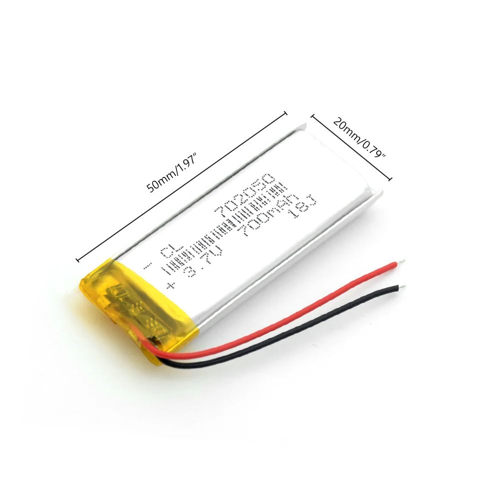 1/2/4 3,7 в литий-ионная полимерная литиевая Батарея 3,7 V 702050 700mah литий-полимерный аккумулятор батареи для MP3 MP4 MP5 gps Мощность банк Камера Динамик