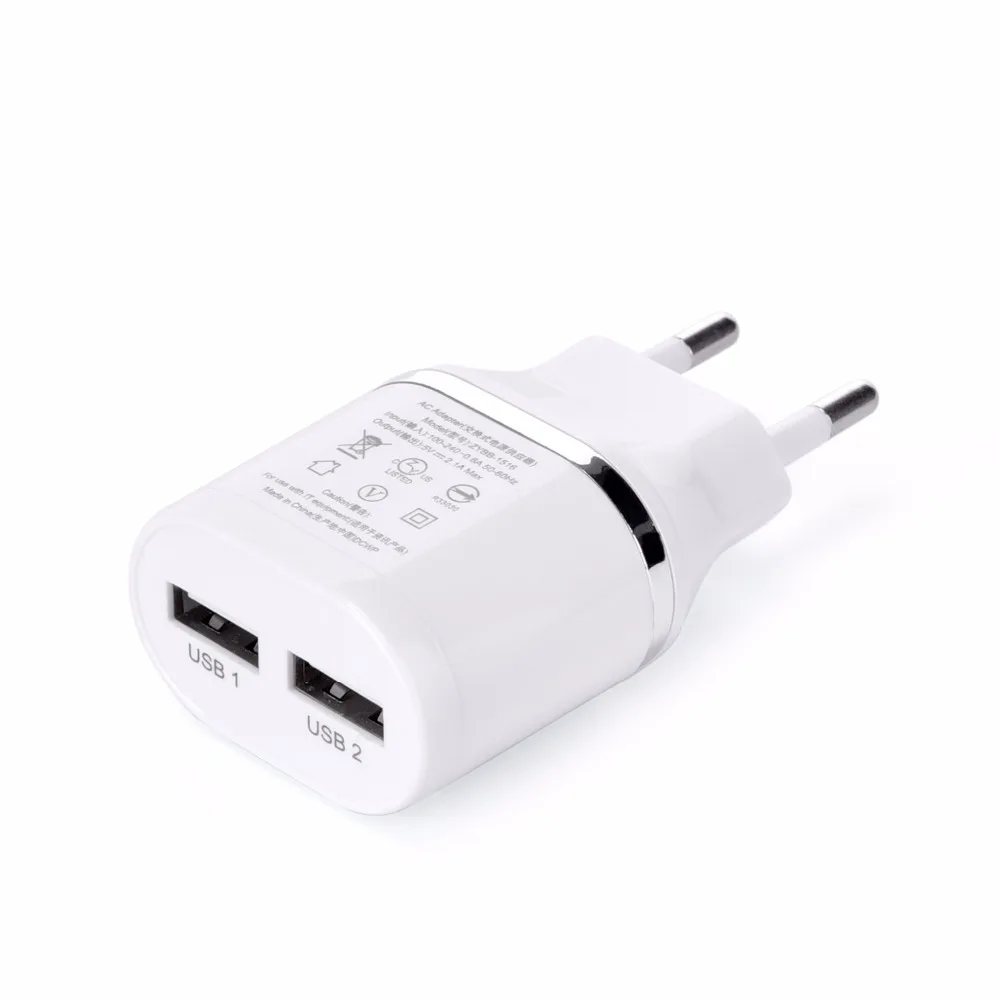 2 usb порта ЕС зарядное устройство + 1 м Micro кабель для передачи данных samsung galaxy S4 S6 Edge