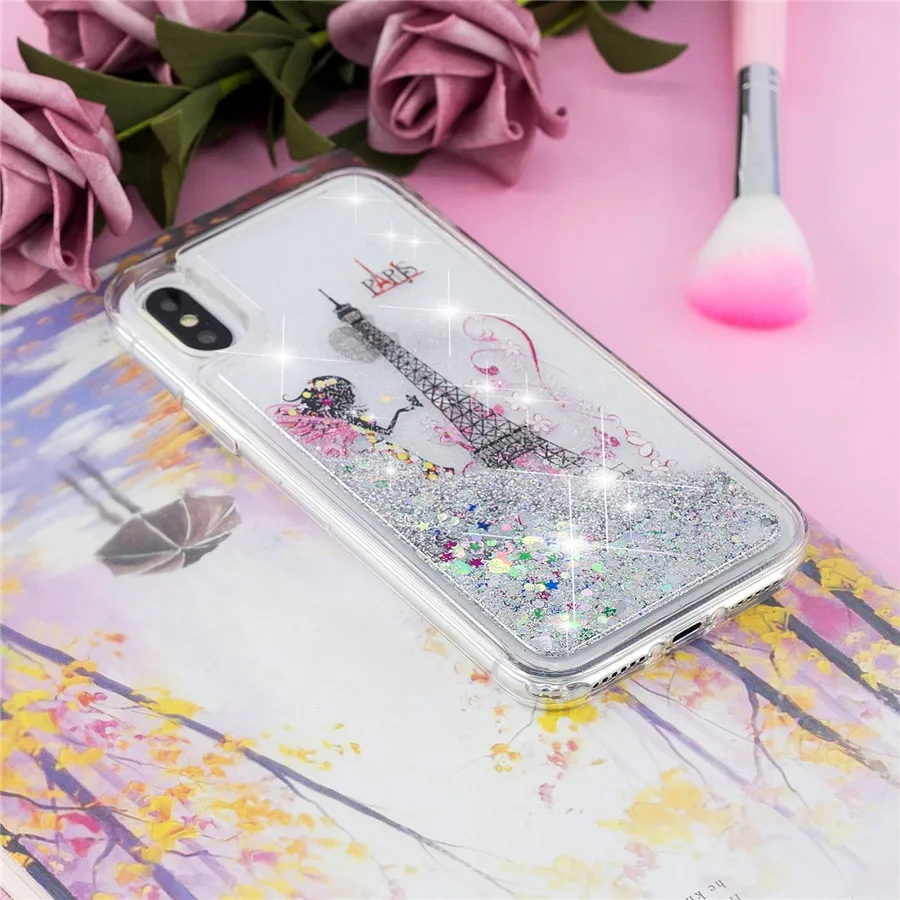 5S чехол для iPhone X 6 6s 7 8 Plus чехол для iPhone 5 5S SE Fundas Мягкая Силиконовая Бабочка Жидкостная динамика чехол для телефона s Coque