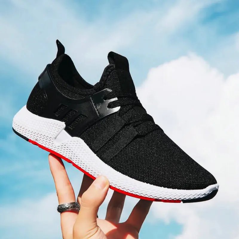 New 2019 Men Casual Shoes Mesh Male all black Zapatos Breathable Zapatillas Hombre Sneakers shoes LK-74 |
