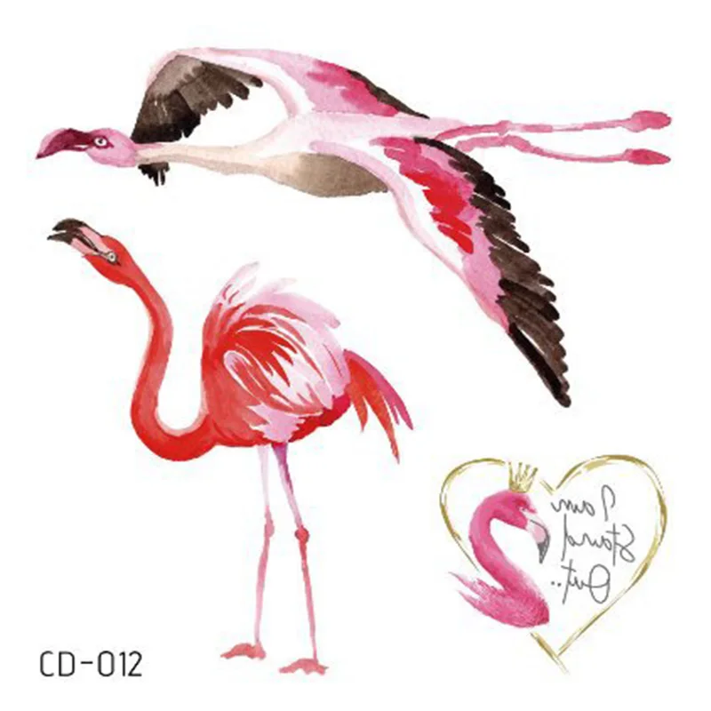 10 шт. наклейки для татуировок в вечерние фламинго единорога|Украшения своими