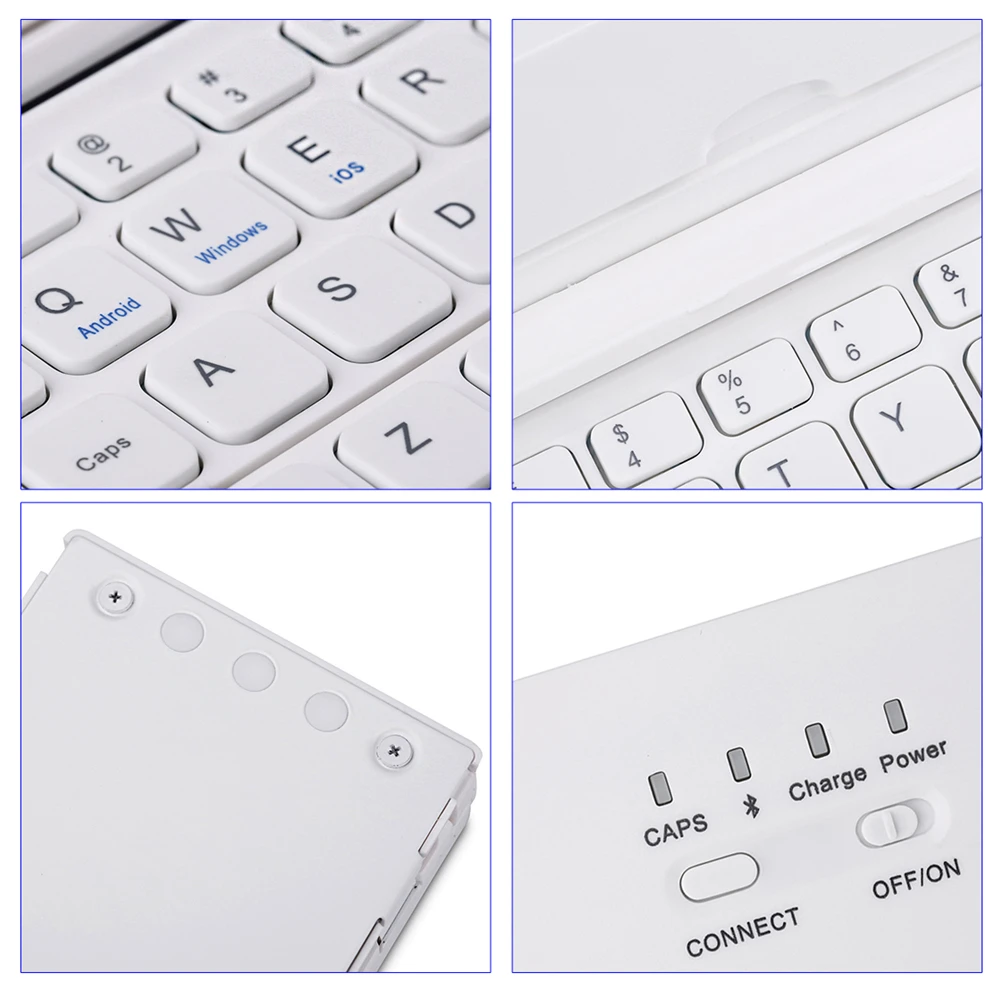 Bluetooth беспроводная клавиатура для планшетов IOS Andriod Ipad смартфон складная клавиатура Мягкая тонкая Ультра Клавиатура