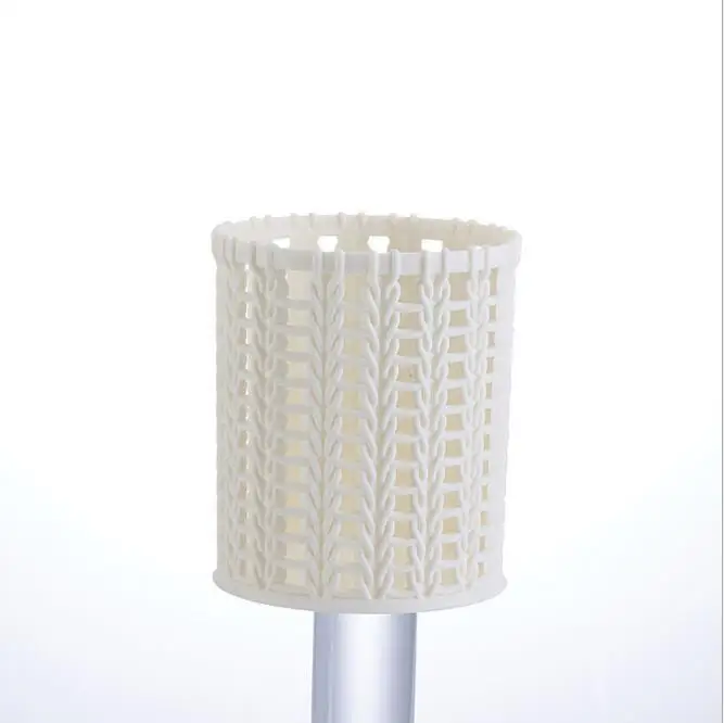 beige Креативный пластиковый держатель для ручек из ротанга, многофункциональные полые коробки, студенческие Настольные Офисные ведерки, органайзер для макияжа - Color: beige