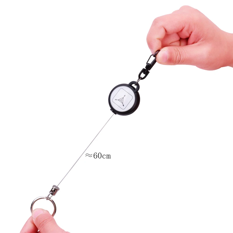 AiNian Tad Steel Rope Burglar Tool Belt Money Retractable Key Recoil Ring Pull Chain Clip Keychain Chaveiros | Украшения и