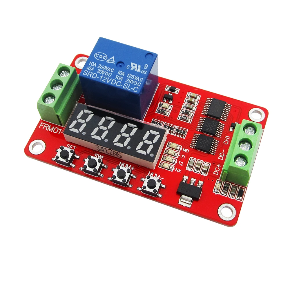 

1pcs FRM01 5V 12V 24V 1Channel Multifunction Relay Module Loop Delay / Timer Switch / Self-Locking new original