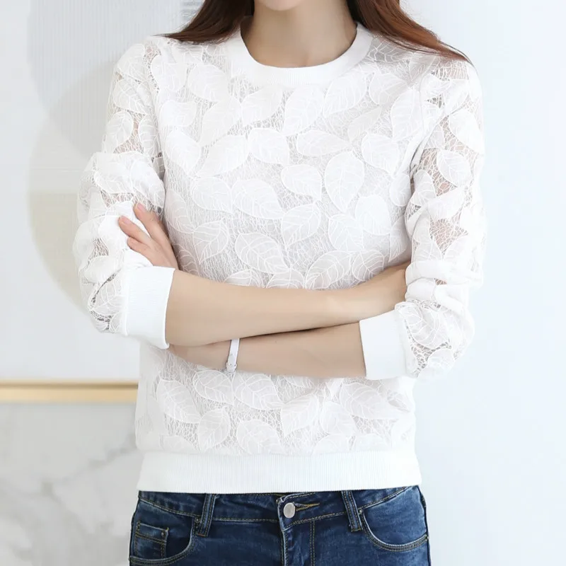 2019 Новое поступление горячая Распродажа модные кружевные женские блузки рубашки