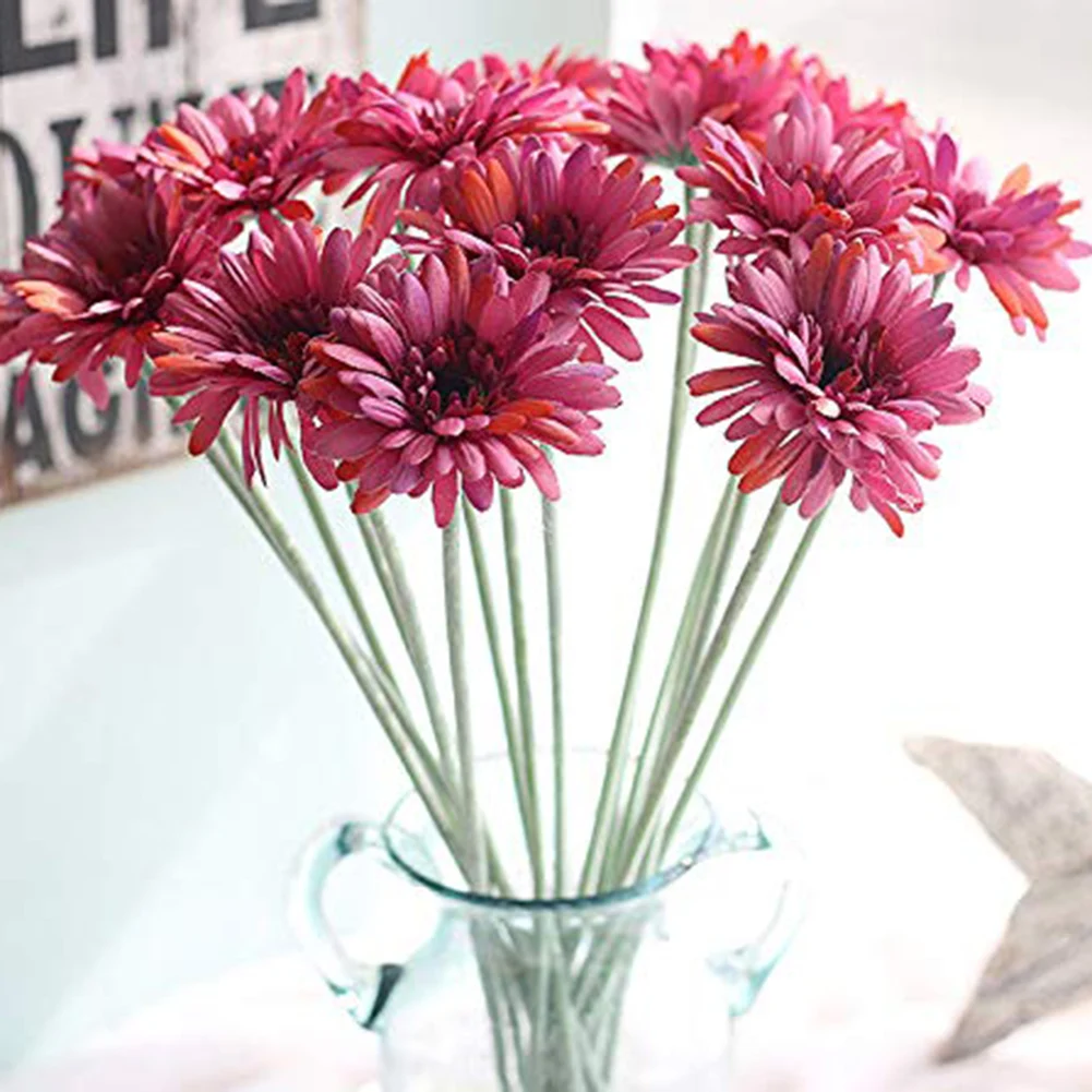 Мини Дейзи декоративные цветы искусственные шелковые вечерние свадебные украшения домашнего декора