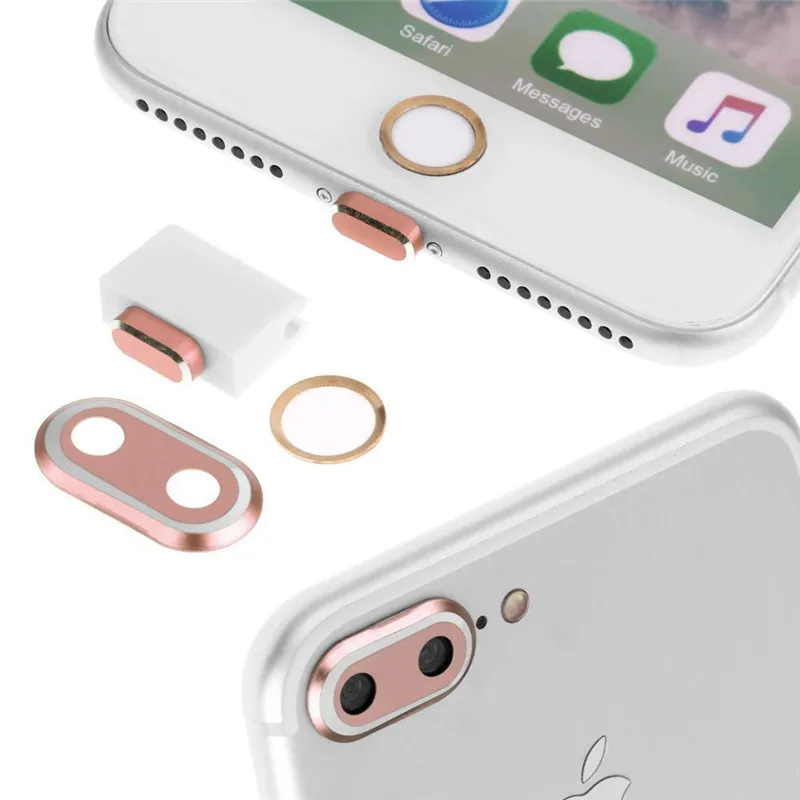 10x для Apple IPhone 7/7 Plus Главная Кнопка Стикеры и Объективы фотоаппаратов кольцо чехол