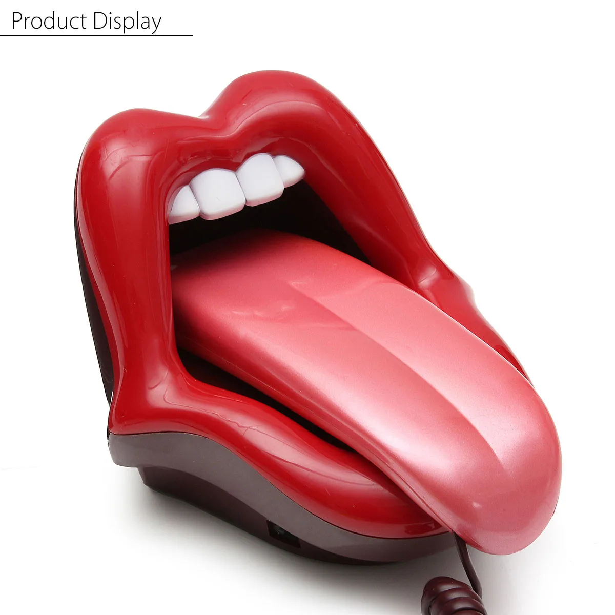 Мини телефон Red Lips Landline с громким ртом в стиле ретро забавный новинка проводной