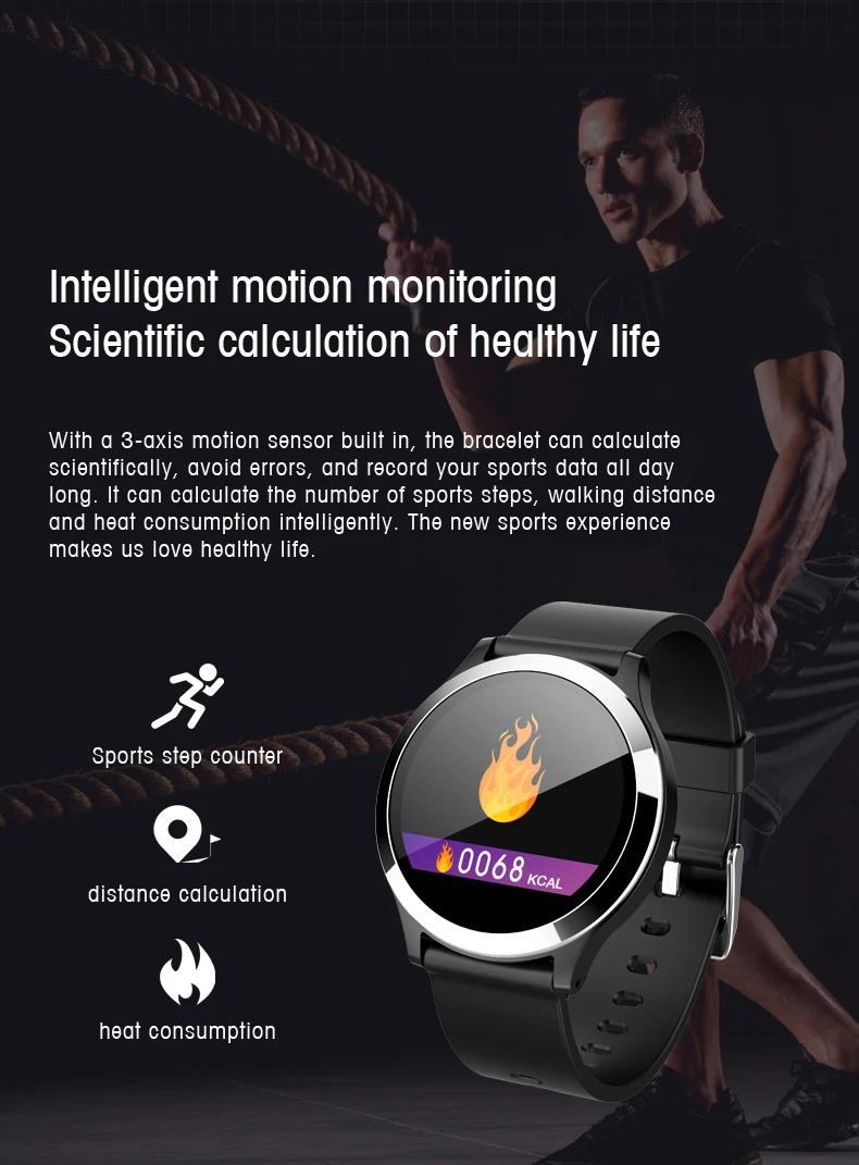 B65 Смарт-часы водонепроницаемые спортивные Smartband ЭКГ+ PPG кровяное давление монитор сердечного ритма мульти-спортивный режим фитнес-браслет