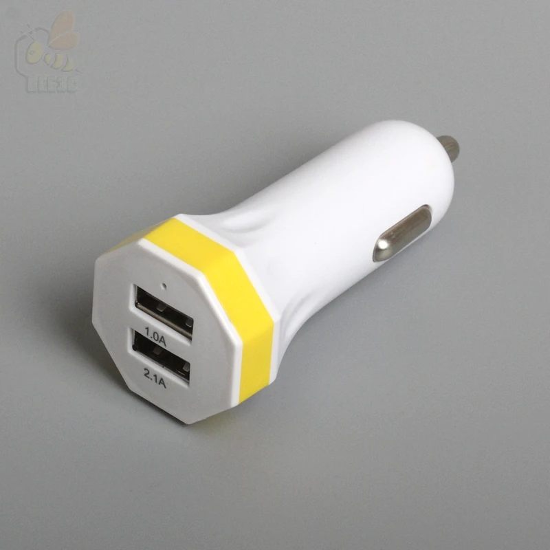Eight Diagrams style Gossip octagon cheap 2usb 2 usb 5V 2.1A + 1A car charge adapter factory wholesale for callphone 100 pcs/lot |
