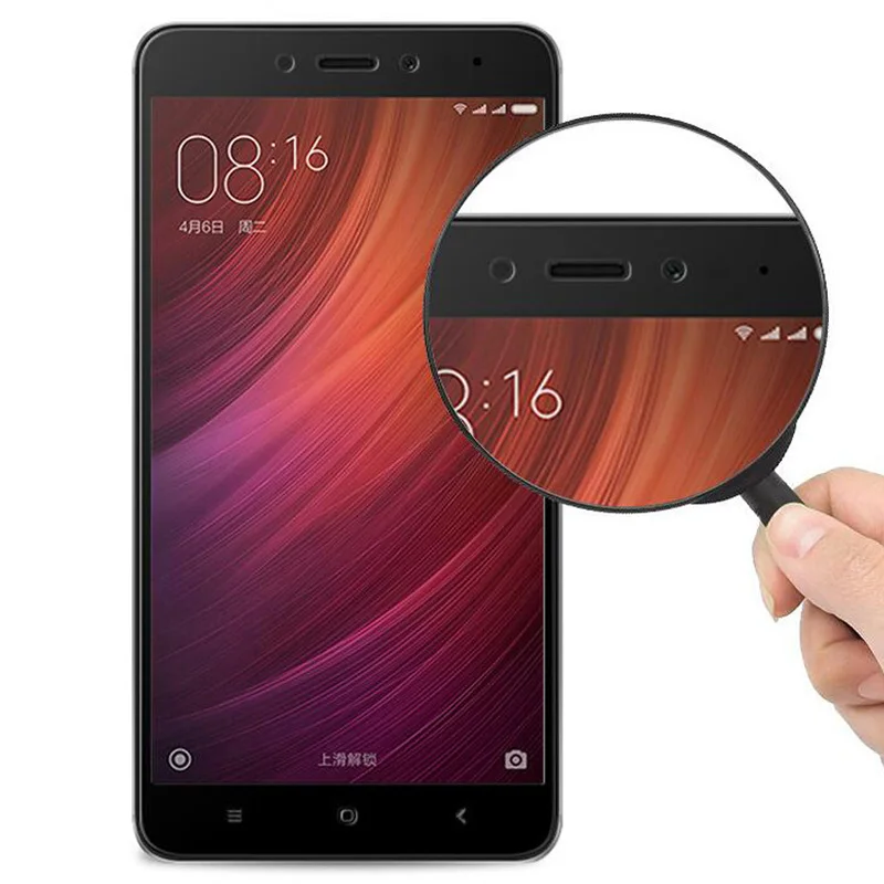 Полное покрытие закаленное стекло для Xiaomi Redmi note 4 полное Защитная пленка экрана