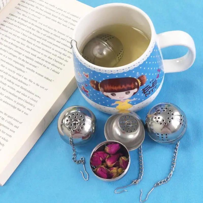 2 шт./лот фильтр для чая повторного использования из нержавеющей стали тонкая