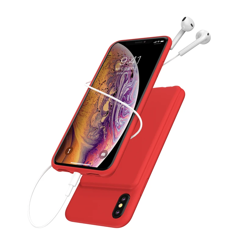 5000 мАч портативный чехол для зарядного устройства для iPhone Xs Max XR внешний аккумулятор Задний зажим чехол для зарядки поддержка аудио