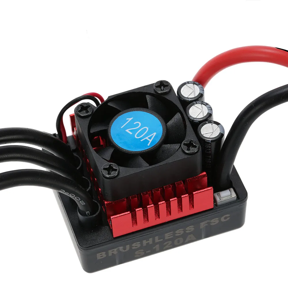 GoolRC S- 120A 80A бесщеточный ESC электрический регулятор скорости с 6 1 V/3A SBEC для 1/8 RC