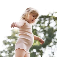 myudi summer sleeveless baby tank bodysuits rib cotton boy girl sleeveless jumpsuits infant one pieces clothing