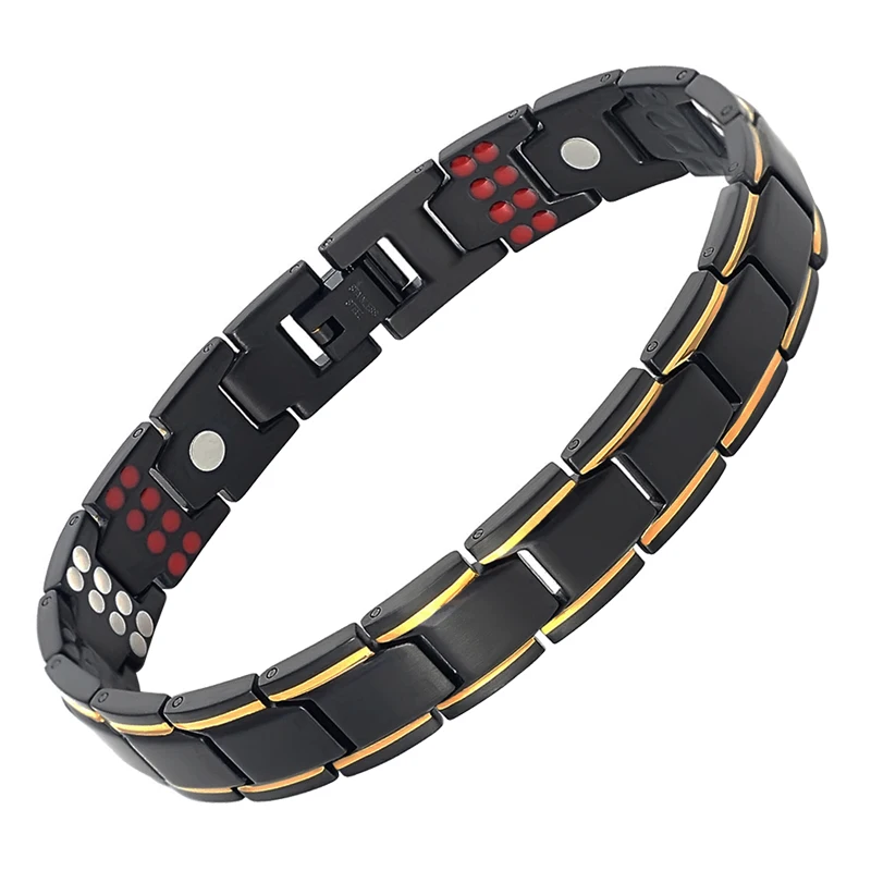 Маленький лягушка мужской 4 элемента черный двухрядный магнитный