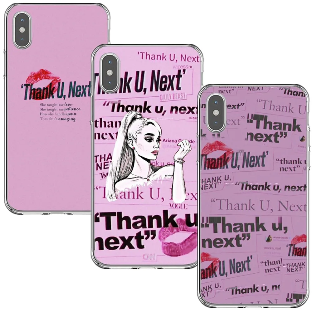 Thank U Next Ariana Grande чехлы для телефонов iPhone X XS MAX XR задняя крышка силиконовый чехол 7 8