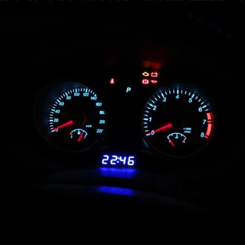 Автомобильный световой светодиодный цифровой автоматический термометр