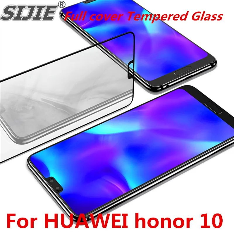 Полное покрытие закаленное стекло для HUAWEI honor 10 honor10 защитный чехол экрана 9H