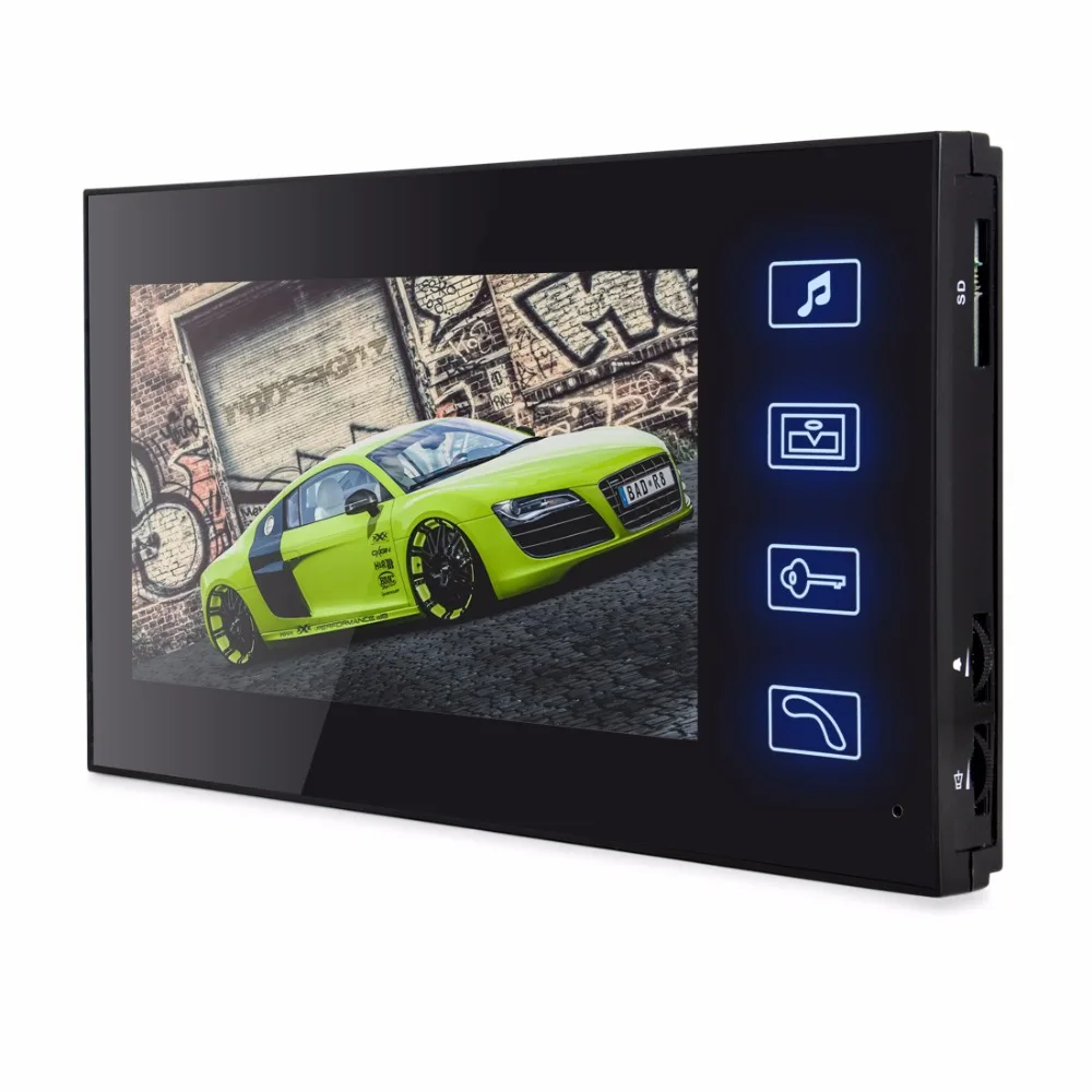 Yobang Security freeship 7-inch Monitor for video doorphone doorbell only indoor machine door intercom With recording | Безопасность и