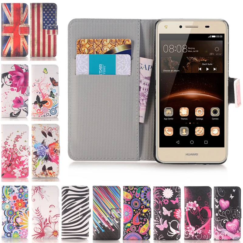 Чехол для телефона из искусственной кожи Huawei Y3 Y7 Y5 Y6 II Compact mini Y5II Y6II 2 русская
