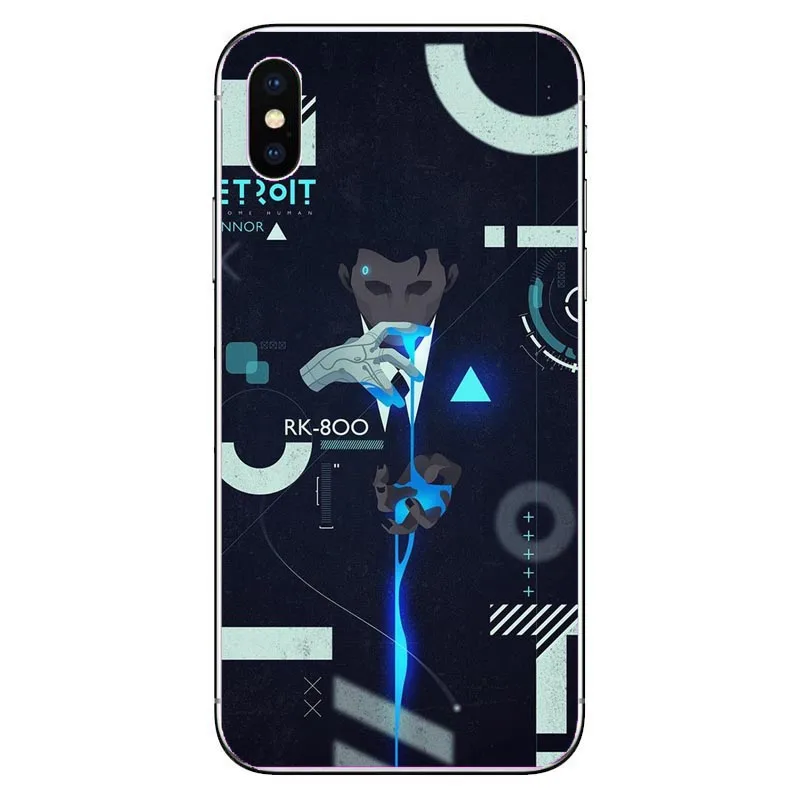 Detroit Been Human Android RK800 Connor Kara Мягкие силиконовые чехлы для телефонов iphone MAX XR 8 8Plus 7 7Plus