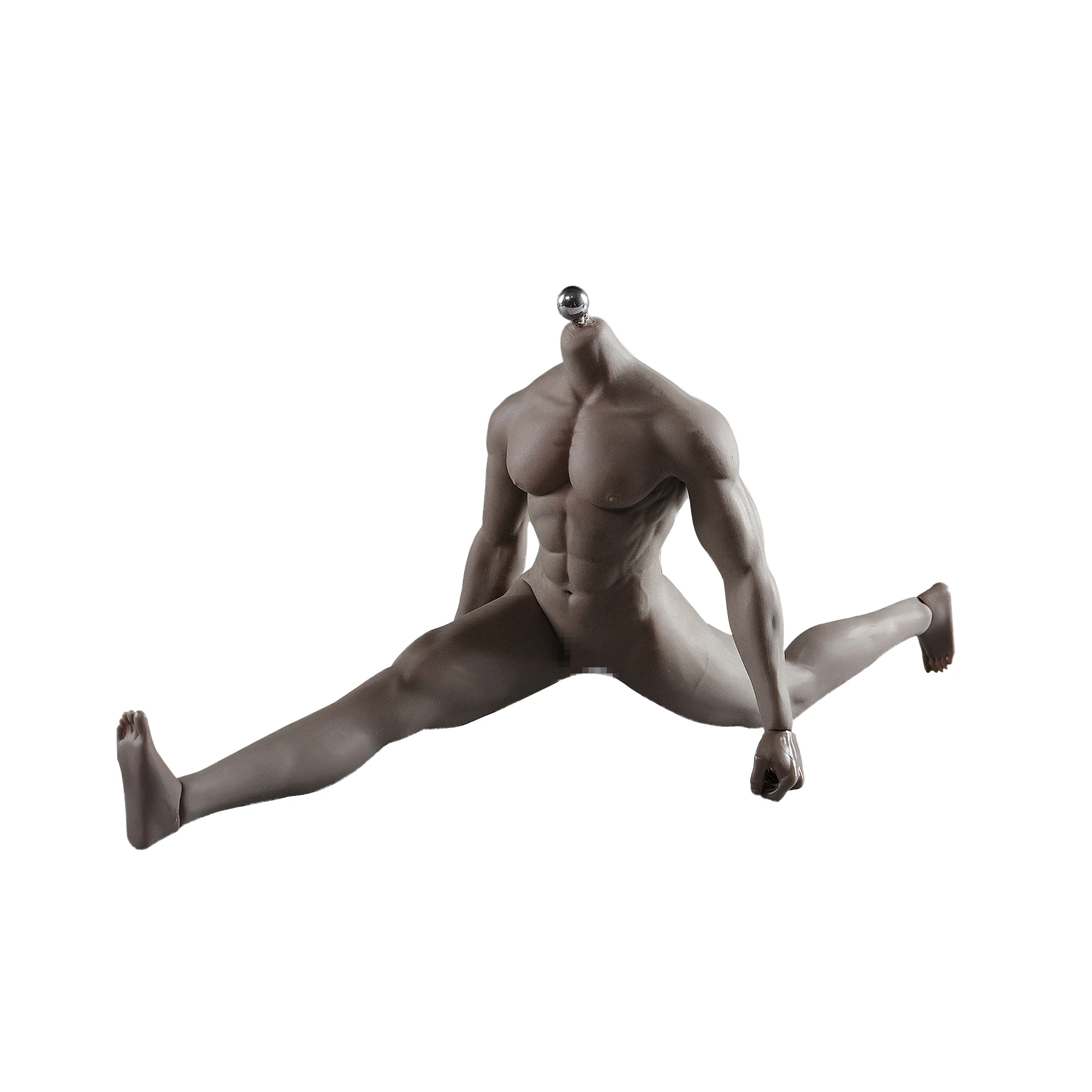 1/6 Scale 12''Ultra Flexible Muscular Male Seamless Body Stainlee Steel Skeleton Rubber Human-like Skin Bodies for 1/6 Head