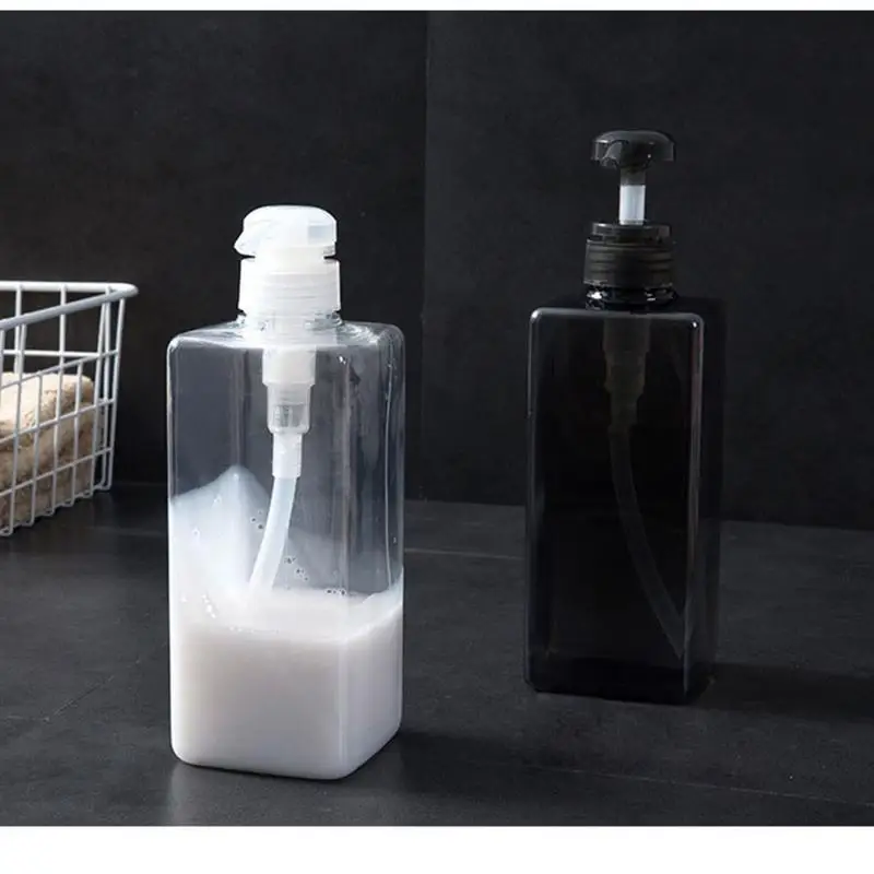 600ML портативный диспенсер для мыла Пресс Тип Разделение бутылка черный белый