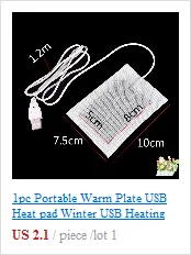1 пара 5 в USB нагревательные перчатки коврик стелька компонент для электрического нагрева перчатки обувь