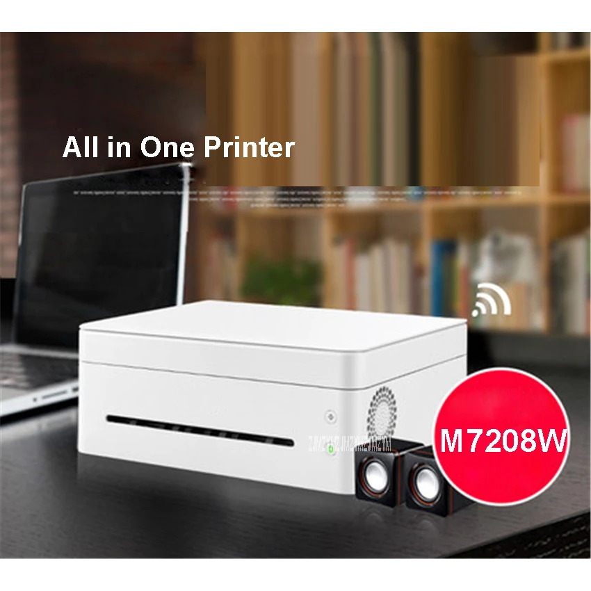 Black And White Laser Printer One Machine Copy Scan Wireless Wifi Home Small Office Print Speed 22 Pages / Minute 220V M7208W