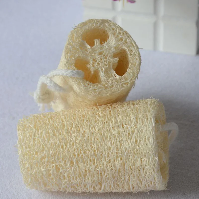 Loofah натуральная спа ванна мяч для тела пуховка щетка с жесткой щетиной