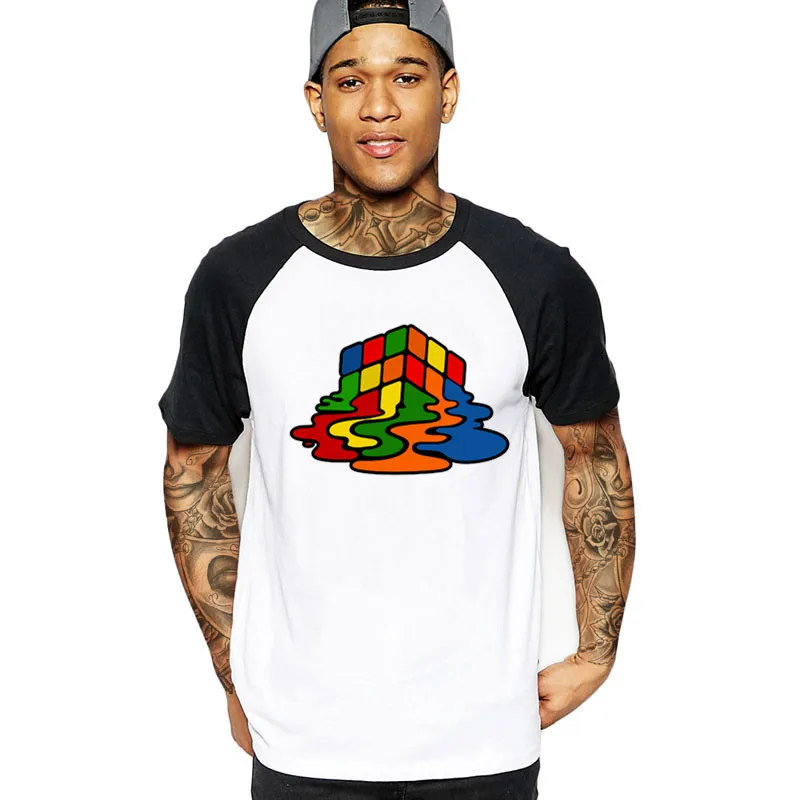 Abstract Rubik's Cube футболки 2019 уникальный дизайн BONADIAO Мужская футболка Rubik Bazinga boku no hero