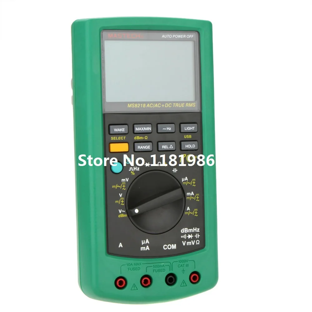 Цифровой мультиметр AutoRange MS8218 высокая точность функция True RMS ПК USB 50000 отсчетов 5 1/2