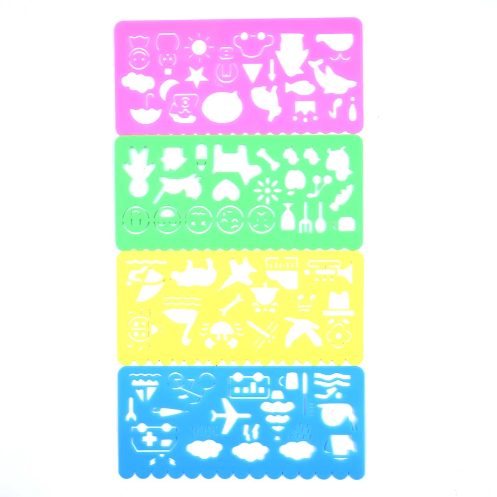 4 шт. милый шаблон для рисования линейка инструмент канцелярские принадлежности