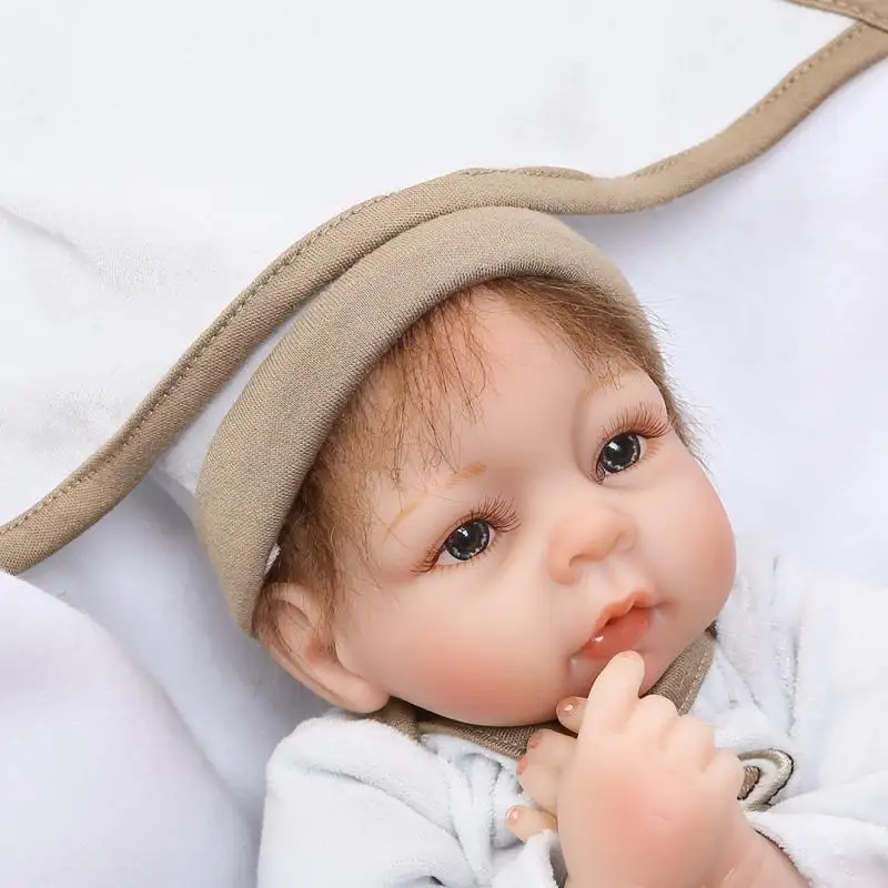 42 см Bebe Reborn Мальчики Кукла 16 дюймов Новорожденный ребенок Живой куклы