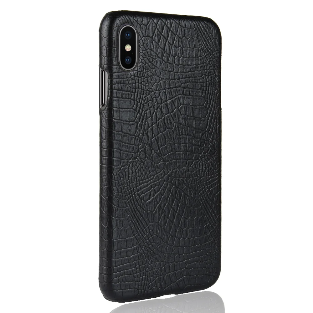 Жесткий чехол из искусственной кожи с текстурой под крокодила для Huawei Honor 10i 8S 8A