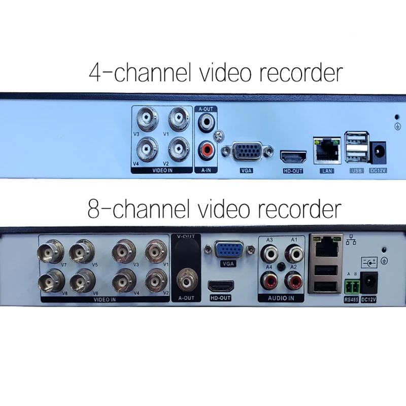 Jvtsmart AHD DVR 4-канальный 8-канальный видео Регистраторы 5in1 CCTV TVI CVI аналоговый IP
