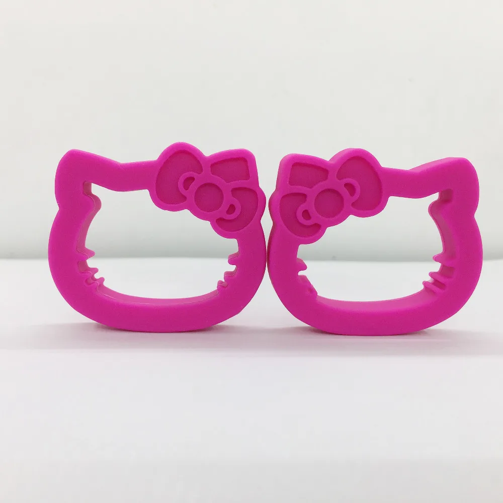 Новинка! 3 шт./лот смешанные цвета силиконовая Игрушка прорезыватель для зубов hello