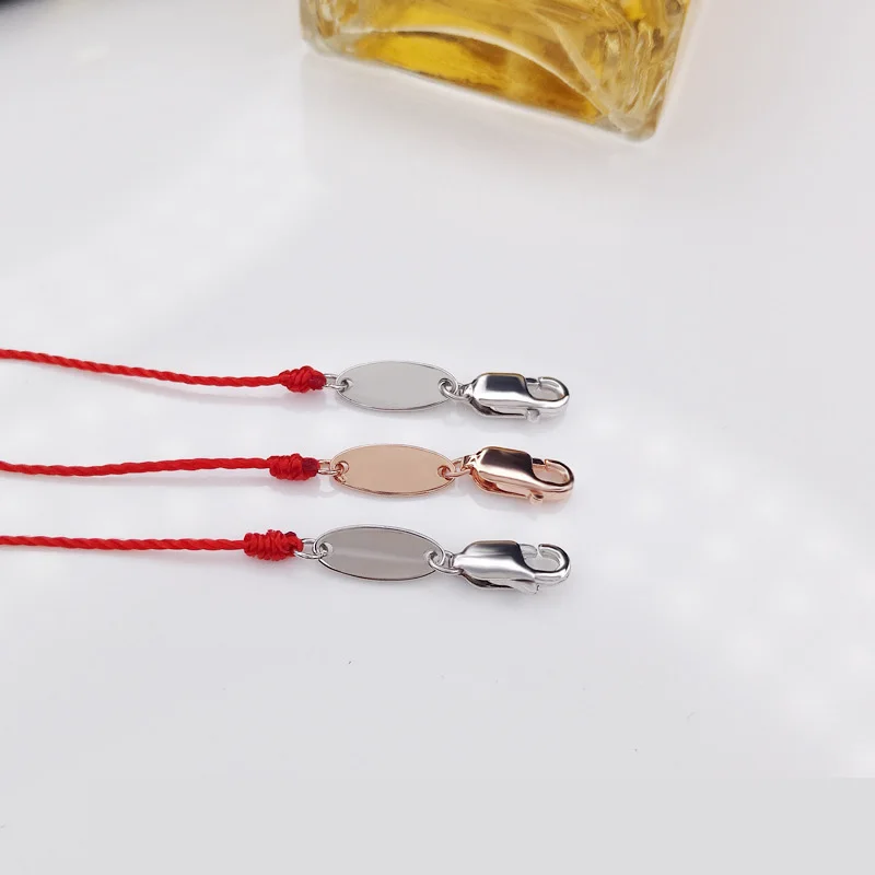 La Monada серебро 925 пробы модные простые женские браслеты красная линия нить веревка
