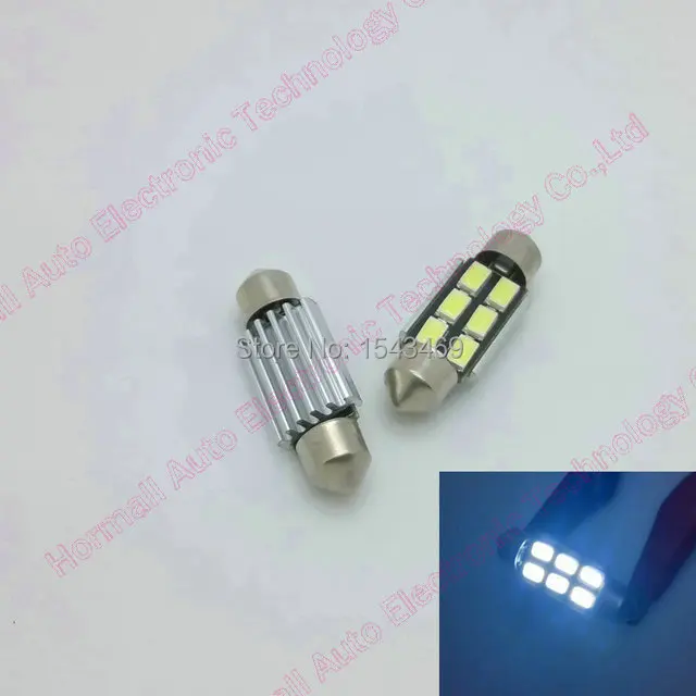 20 шт. * белый/голубой лед 36 мм 31 39 42 Festoon Dome 6 SMD 5730 светодиодный светильник CANBUS без