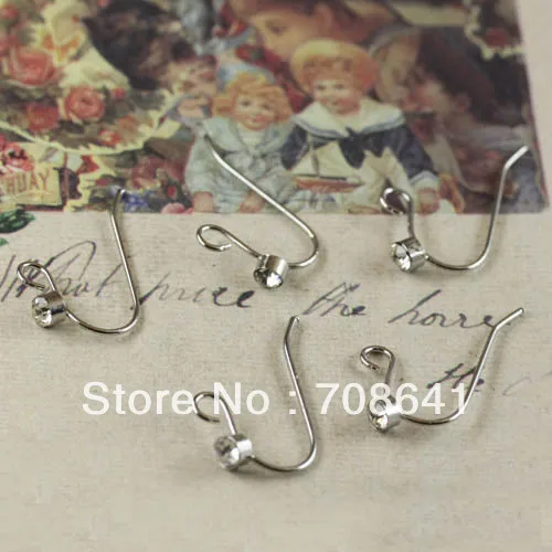 Новые посеребренные медные Пустые круглые шарики прозрачные стразы с фианитами